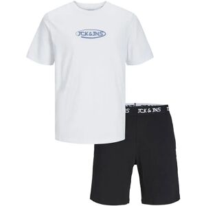 Jack & Jones Oliver Tracksuit White / Pack Black Shorts M Men Jack & Jones Oliver Tracksuit White / Pack Black Shorts M Men