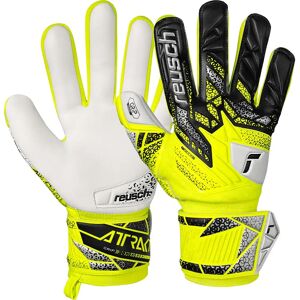 Reusch Attrakt Grip Goalkeeper Gloves Safety Yellow / Silver 8.5 unisex Reusch Attrakt Grip Goalkeeper Gloves Safety Yellow / Silver 8.5 unisex
