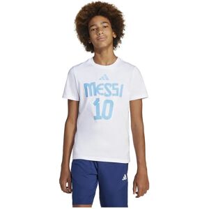 adidas Kids Messi Name and Number Graphic Tee - White adidas Kids Messi Name and Number Graphic Tee - White