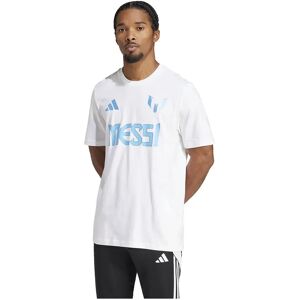adidas Messi Name and Number Graphic T-Shirt - White - Football adidas Messi Name and Number Graphic T-Shirt - White - Football