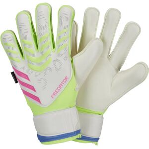 Adidas Predator Match Fingersave Goalkeeper Gloves White / Lucid Lemon / Lucid Pink 9.5 unisex Adidas Predator Match Fingersave Goalkeeper Gloves White / Lucid Lemon / Lucid Pink 9.5 unisex