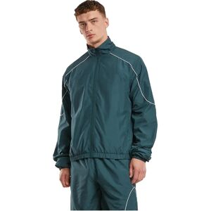 Urban Classics Piped Panel Tracksuit Jacket Bottle Green L Men Urban Classics Piped Panel Tracksuit Jacket Bottle Green L Men