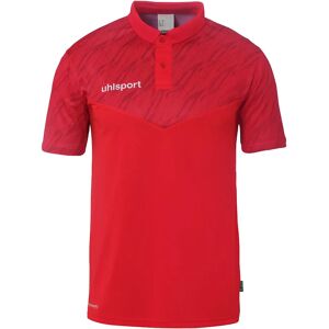 Uhlsport Progressive 28 Short Sleeve Polo Red XL Men Uhlsport Progressive 28 Short Sleeve Polo Red XL Men