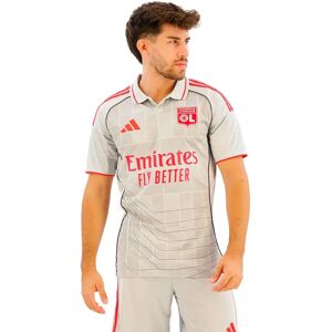 Adidas Olympique De Lyon 25/26 Third Short Sleeve T-shirt Lgh Solid Grey XL Men Adidas Olympique De Lyon 25/26 Third Short Sleeve T-shirt Lgh Solid Grey XL Men