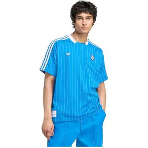 Adidas Real Madrid Terrace Icons Short Sleeve T-shirt Bluebird / White S Men,Women Adidas Real Madrid Terrace Icons Short Sleeve T-shirt Bluebird / White S Men,Women