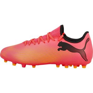 Puma Future 7 Play Mg Football Boots Sunset Glow / Black / Sun Stream UK 11 unisex