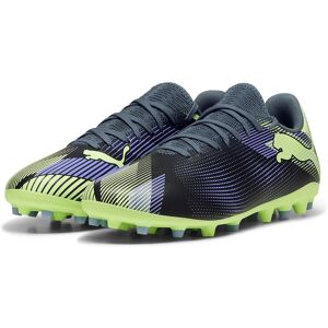 Puma Future 7 Play Mg Football Boots Gray Skies / Elektro Purple / Fizzy Apple / White UK 8 unisex