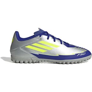 Adidas F50 Club Messi Tf Football Boots Silver Met / Solar Yellow / Lucid Blue UK 11.5 unisex Adidas F50 Club Messi Tf Football Boots Silver Met / Solar Yellow / Lucid Blue UK 11.5 unisex