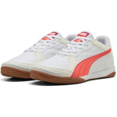 PUMA PRESSING IV - Indoor Football Shoes - White, Red, Crimson PUMA PRESSING IV - Indoor Football Shoes - White, Red, Crimson