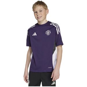 Adidas Manchester United Tiro 25/26 Competition Training Junior Short Sleeve T-shirt Aurora Plum / White / Black 9-10 Years Boys,Girls