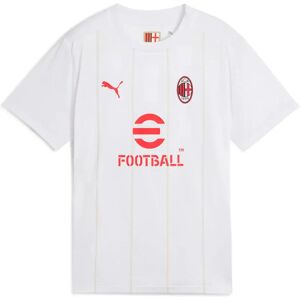 Puma Ac Milan Pre Match Junior Short Sleeve T-shirt White / Putty 7-8 Years Boys,Girls Puma Ac Milan Pre Match Junior Short Sleeve T-shirt White / Putty 7-8 Years Boys,Girls