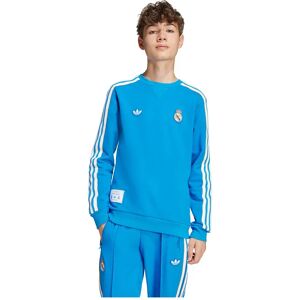 adidas Kids Real Madrid Terrace Icons Sweatshirt - Blue adidas Kids Real Madrid Terrace Icons Sweatshirt - Blue