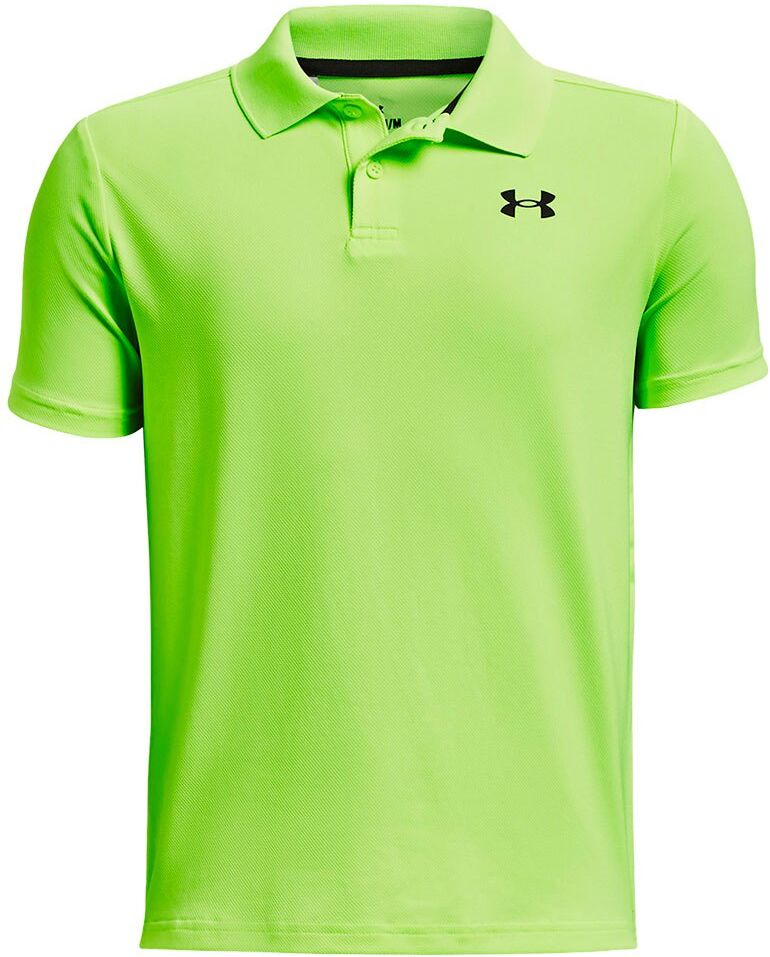 Under Armour Performance Short Sleeve Polo Lime Surge / Black 18-20 Years Boys