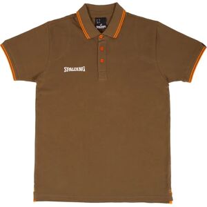 Spalding Essential Short Sleeve Polo Khaki / Orange Ochre 2XL Men Spalding Essential Short Sleeve Polo Khaki / Orange Ochre 2XL Men