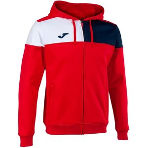 Joma Crew V Full Zip Sweatshirt Red / Navy / White M Men Joma Crew V Full Zip Sweatshirt Red / Navy / White M Men