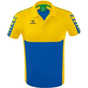 Erima Six Wings Short Sleeve Polo New Royal / Yellow 2XL Men Erima Six Wings Short Sleeve Polo New Royal / Yellow 2XL Men