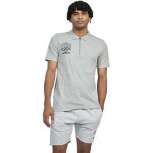 Umbro Terrace Short Sleeve Polo Grey Marl M Men Umbro Terrace Short Sleeve Polo Grey Marl M Men