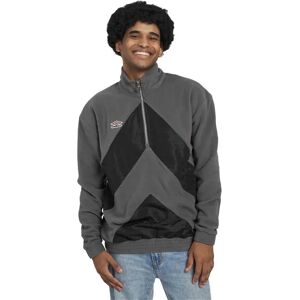 Umbro Panelled Half Zip Sweatshirt Iron Gate / Black S Men Umbro Panelled Half Zip Sweatshirt Iron Gate / Black S Men