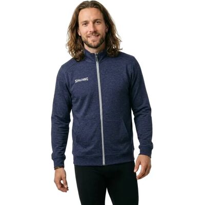 Spalding Men's Blue Flow Zipper Training Jacket - Jacket Spalding Men's Blue Flow Zipper Training Jacket - Jacket