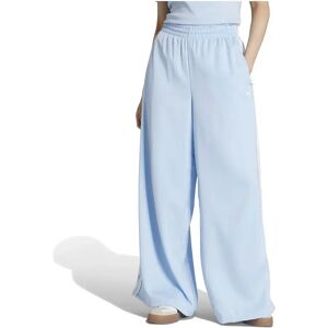 Adidas Originals Satin Wide Leg Ruffle 3 Stripes Tracksuit Pants Clear Sky S Women Adidas Originals Satin Wide Leg Ruffle 3 Stripes Tracksuit Pants Clear Sky S Women