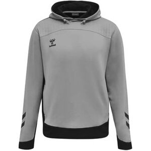 Hummel Lead Poly Hoodie - Grey Melange - Sweatshirt Hummel Lead Poly Hoodie - Grey Melange - Sweatshirt