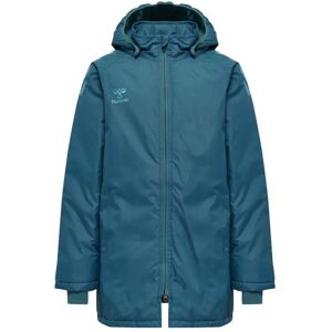 Hummel XK Bench Jacket Kids - Blue Coral - Water-resistant, Removable hood, Windproof cuffs - Jacket Hummel XK Bench Jacket Kids - Blue Coral - Water-resistant, Removable hood, Windproof cuffs - Jacket