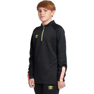 Umbro Axis Half Zip Sweatshirt Black / Safety Yellow / Knockout Pink 4-6 Years Boys,Girls Umbro Axis Half Zip Sweatshirt Black / Safety Yellow / Knockout Pink 4-6 Years Boys,Girls