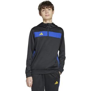 Adidas Tiro 25 Essentials Hoodie Black / Semi Lucid Blue / Crew Yellow 13-14 Years Boys,Girls Adidas Tiro 25 Essentials Hoodie Black / Semi Lucid Blue / Crew Yellow 13-14 Years Boys,Girls