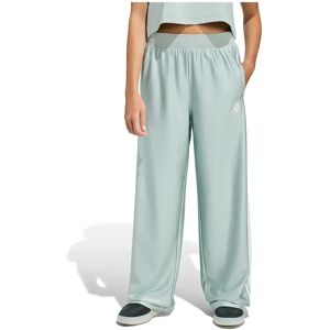 Adidas Seasonals Glam Wide Leg Tracksuit Pants Wonder Sage / Silver Met 14-15 Years Girls Adidas Seasonals Glam Wide Leg Tracksuit Pants Wonder Sage / Silver Met 14-15 Years Girls