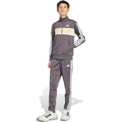 ADIDAS - J 3S TIBERIO TS - Grey Strata - White - Tracksuit ADIDAS - J 3S TIBERIO TS - Grey Strata - White - Tracksuit