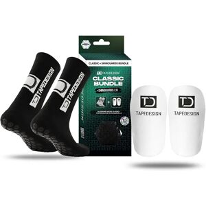 Tape Design Classic Bundle + Shinguard 2.0 Pack Long Socks Black EU 37-48 Men Tape Design Classic Bundle + Shinguard 2.0 Pack Long Socks Black EU 37-48 Men