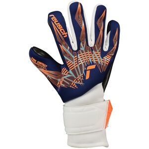 Reusch Pure Contact Silver Goalkeeper Gloves Premium Blue / Electric Orange / Black 8.5 unisex