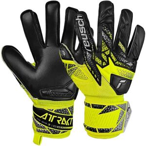 Reusch Attrakt Silver Junior Goalkeeper Gloves Safety Yellow / Silver / Black 5 unisex Reusch Attrakt Silver Junior Goalkeeper Gloves Safety Yellow / Silver / Black 5 unisex
