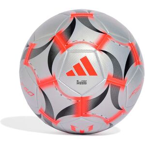 Adidas Messie League Football Ball Silver Met / Lucid Red / Black 5 unisex Adidas Messie League Football Ball Silver Met / Lucid Red / Black 5 unisex