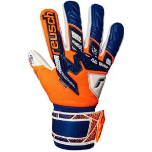 Reusch Attrakt Freegel Gold Nc Junior Goalkeeper Gloves Shocking Orange / Energy Blue 4.5 unisex Reusch Attrakt Freegel Gold Nc Junior Goalkeeper Gloves Shocking Orange / Energy Blue 4.5 unisex