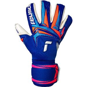 Reusch Attrakt Gold X Roll Finger Goalkeeper Gloves Sharp Blu / White / Shock Orange 8.5 unisex Reusch Attrakt Gold X Roll Finger Goalkeeper Gloves Sharp Blu / White / Shock Orange 8.5 unisex