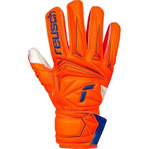 Reusch Attrakt Solid Finger Support Junior Goalkeeper Gloves Shocking Orange / Blue 5 unisex Reusch Attrakt Solid Finger Support Junior Goalkeeper Gloves Shocking Orange / Blue 5 unisex