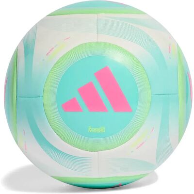 Adidas Messi Club Football Ball White / Flash Aqua / Halo Mint / Lucid Pink 5 unisex Adidas Messi Club Football Ball White / Flash Aqua / Halo Mint / Lucid Pink 5 unisex