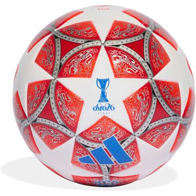 Adidas Uefa Womens Champions League Club Football Ball White / Scarlet 5 unisex Adidas Uefa Womens Champions League Club Football Ball White / Scarlet 5 unisex