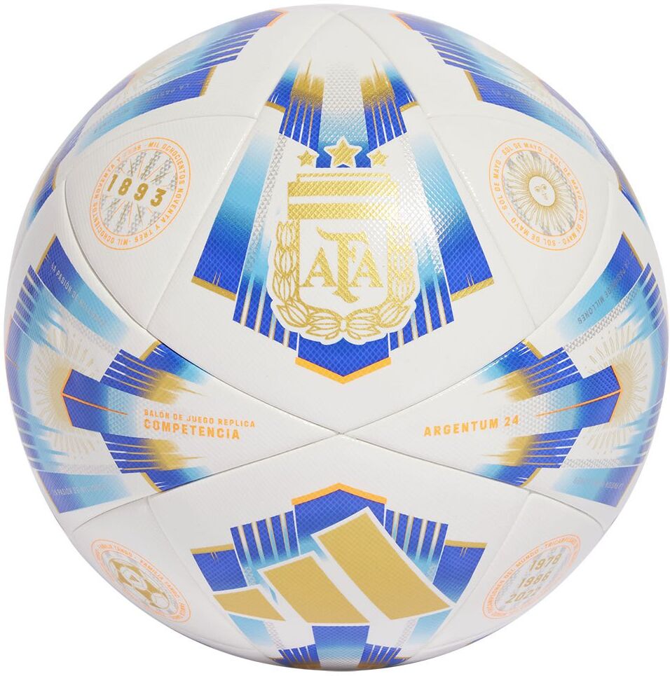Adidas Argentina 24 Competition Football Ball White / Pantone / Lucid Blue / Gold Met 4 unisex