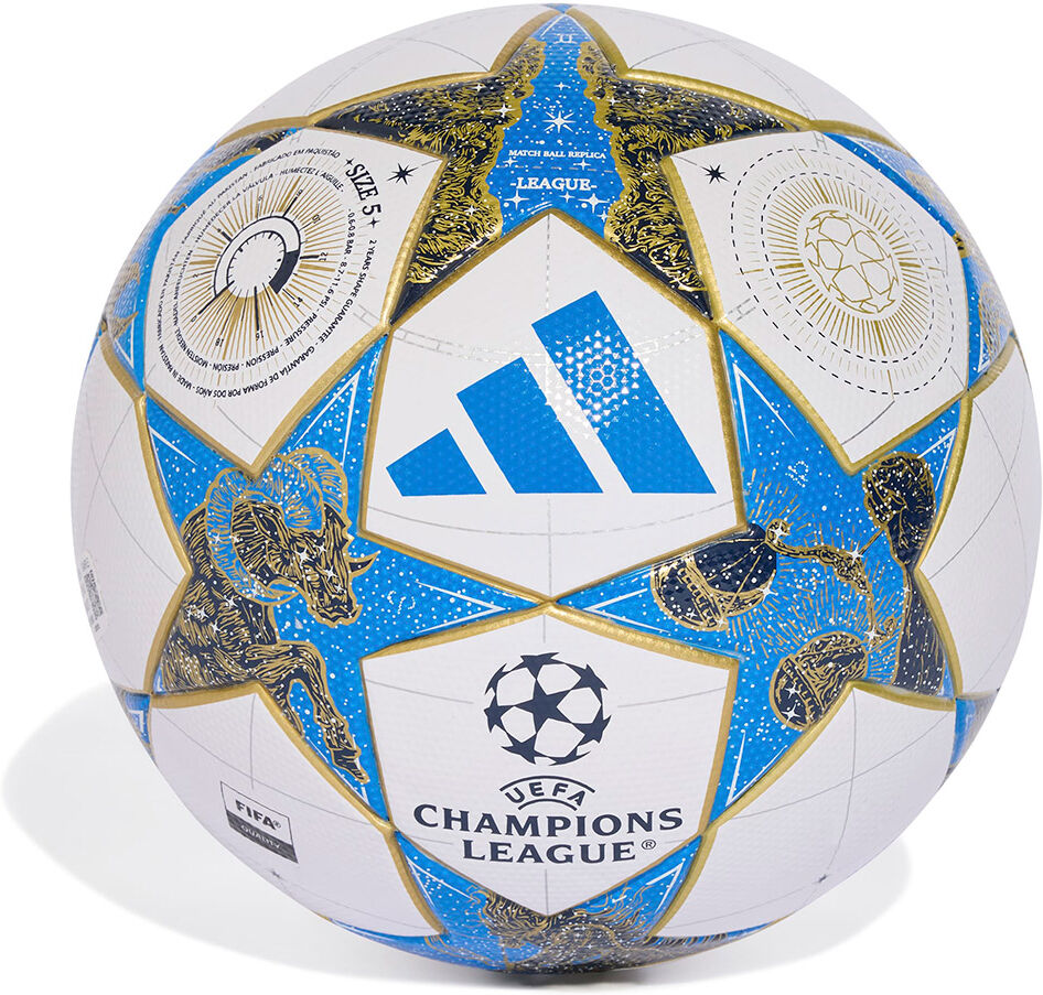 Adidas Ucl League 25/26 League Stage Football Ball White / Dark Blue / Pantone / Gold Met 5 unisex