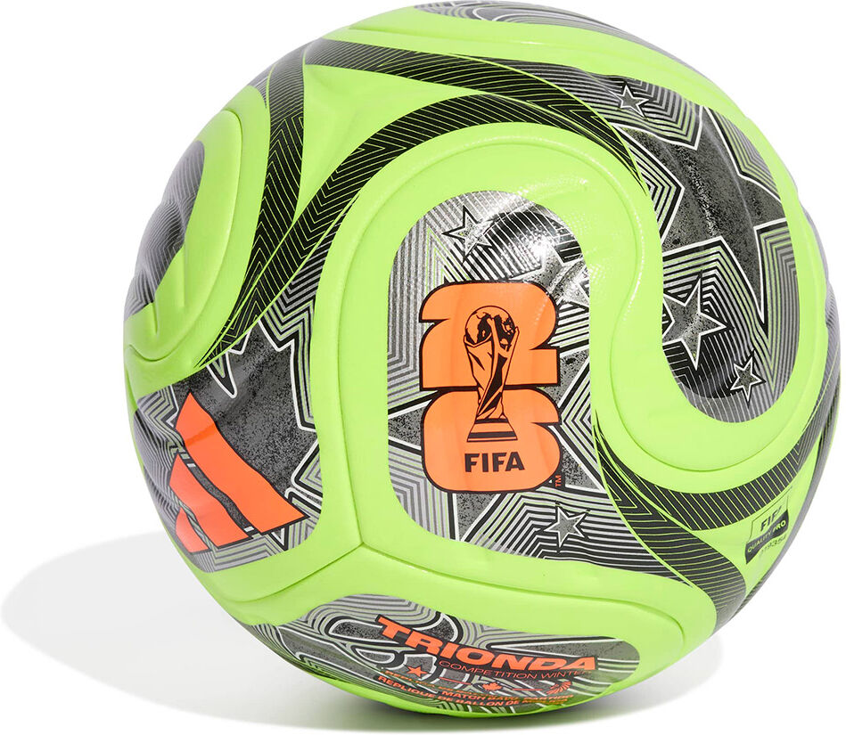 Adidas World Cup 2026 Competition Winter Football Ball Lucid Lemon / Black / Iron Met / Silver Met 4 unisex