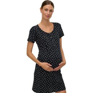 Mamalicious Mira Maternity Short Sleeve Short Dress Black /Aop Chalk Pink Hearts S Women Mamalicious Mira Maternity Short Sleeve Short Dress Black /Aop Chalk Pink Hearts S Women