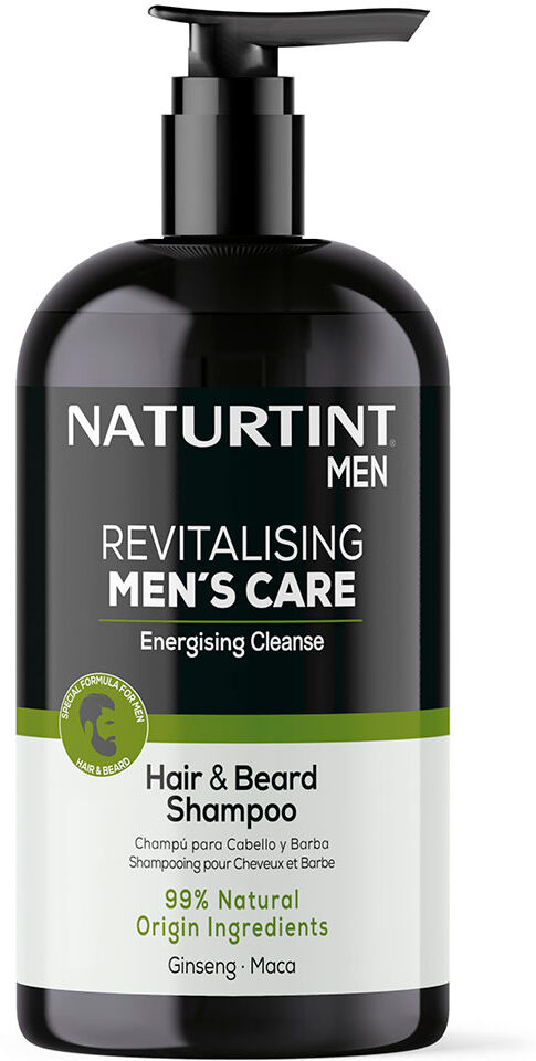 Naturtint Revitalising Men´s Care Energising Hair & Beard 500ml Two In One Shampoo One Size unisex