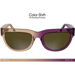 Calvin Klein Jeans Ckj25600s Woman Sunglasses Brown To Violet Dark Brown 8/CAT3 Women