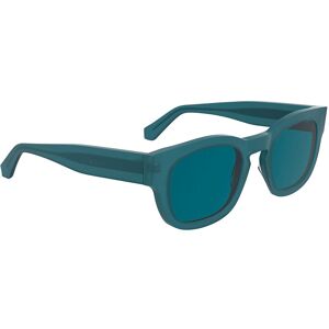 Calvin Klein Jeans Ckj25601s Sunglasses Blue To Blue Havana Dark Blue 5/CAT3 Men,Women