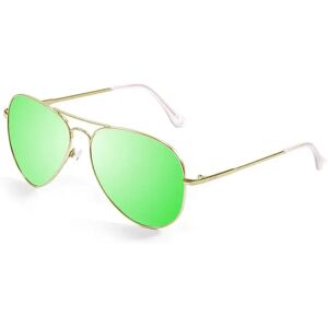 Lenoir Eyewear Flat Polarized Sunglasses Gold Metal Frame With Space Green Flat Lens CAT3 Men Lenoir Eyewear Flat Polarized Sunglasses Gold Metal Frame With Space Green Flat Lens CAT3 Men