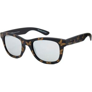Italia Independent 0090t-flw-071 Woman Sunglasses Black / Brown One Size Women Italia Independent 0090t-flw-071 Woman Sunglasses Black / Brown One Size Women