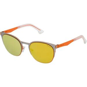Police Spl341-s34g Sunglasses Silver / Orange One Size Men,Women Police Spl341-s34g Sunglasses Silver / Orange One Size Men,Women