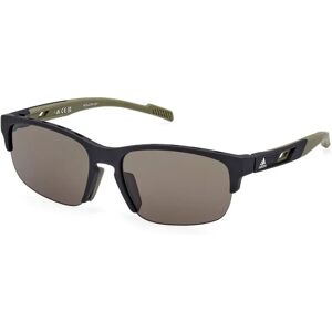 adidas Sp0068 Sunglasses Matte Black / Green 57 Men adidas Sp0068 Sunglasses Matte Black / Green 57 Men